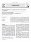 Research paper thumbnail of Effect of pulsed-light processing on the surface and foaming properties of β-lactoglobulin