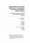 Research paper thumbnail of Pacific Patterns in Primary Health Care: A comparison of Pacific and all patient visits to doctors: The National Primary Medical Care Survey (NatMedCa): 2001/02. Report 7