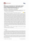 Research paper thumbnail of Performance Evaluation for a Sustainable Supply Chain Management System in the Automotive Industry Using Artificial Intelligence