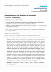 Research paper thumbnail of Article Modeling Factors with Influence on Sustainable University Management