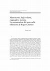 Research paper thumbnail of Manoscritti, fogli volanti, ragguagli a stampa. Le metamorfosi del testo nelle riflessioni di Roger Chartier, in 'History of Education & Children’s Literature' (HECL), Dec. 1, 2008, pp. 413-438.