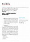 Research paper thumbnail of SUPARSTHAS and SWAGWAUTAS Colonisers of the Ancient World. Part I: Origins and early migrations