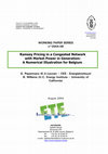 Research paper thumbnail of Ramsey Pricing in a Congested Network with Market Power in Generation: A Numerical Illustration for Belgium
