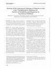 Research paper thumbnail of Activity of the Calcineurin Pathway in Patients on the Liver Transplantation Waiting List: Factors of Variability and Response to Tacrolimus Inhibition