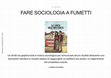 Research paper thumbnail of Fare sociologia a fumetti