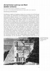 Research paper thumbnail of "Es hat keiner auch nur ein Wort darüber verloren".