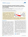 Research paper thumbnail of Dual Emissive Multinuclear Iridium(III) Complexes in Solutions: Linear Photophysical Properties, Two-Photon Absorption Spectra, and Photostability