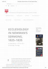 Research paper thumbnail of Ecclesiology in Newman’s Sermons, 1825–1835