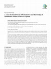 Research paper thumbnail of A Cross-Sectional Study of Pesticide Use and Knowledge of Smallholder Potato Farmers in Uganda