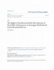 Research paper thumbnail of The right to parenthood and the best interests of the child: a perspective on surrogate motherhood in Jewish and Israeli law