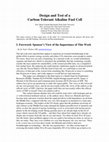 Research paper thumbnail of Design and Test of a Carbon-Tolerant Alkaline Fuel Cell