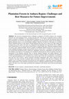 Research paper thumbnail of Plantation Forests in Amhara Region: Challenges and Best Measures for Future Improvements