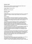 Research paper thumbnail of Title:collaboration between Municipal and Specialist Public Health Care in Tuberculosis Screening of Immigrants in Norway Collaboration between Municipal and Specialist Public Health Care in Tuberculosis Screening of Immigrants in Norway (