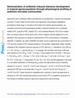 Research paper thumbnail of Demonstration of antibiotic-induced tolerance development in tropical agroecosystems through physiological profiling of sediment microbial communities