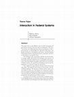 Research paper thumbnail of Interaction in Federal Systems