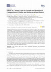 Research paper thumbnail of Effects of Colored Light on Growth and Nutritional Composition of Tilapia, and Biofloc as a Food Source