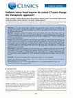 Research paper thumbnail of Pediatric minor head trauma: do cranial CT scans change the therapeutic approach?