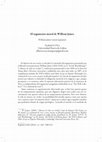 Research paper thumbnail of El argumento moral de William James