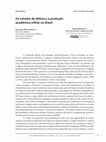 Research paper thumbnail of Os estudos de defesa e a produção acadêmica militar no Brasil