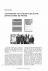 Research paper thumbnail of Conversando Com Cláudio Laks Eizirik, Primeiro Editor Da Revista; A Conversation With Cláudio Laks Eizirik, First Editor of the Journal