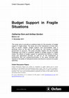 Research paper thumbnail of Budget Support in Fragile Situations