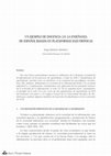 Research paper thumbnail of Un ejemplo de docencia 2.0: la enseñanza de español basada en plataformas electrónicas