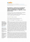 Research paper thumbnail of Propedéutica y práctica de la investigación según los programas de Metodología en carreras de Sociología en Argentina y otros países latinos