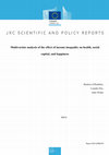 Research paper thumbnail of Multivariate analysis of the effect of income inequality on health, social capital, and happiness