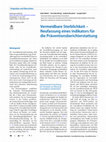 Research paper thumbnail of Vermeidbare Sterblichkeit – Neufassung eines Indikators für die Präventionsberichterstattung