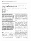 Research paper thumbnail of Extraction of fipronil and thiobencarb from anaerobic water samples using solid-phase extraction