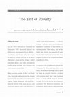 Research paper thumbnail of The End of Poverty