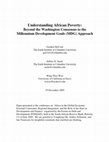 Research paper thumbnail of the Millennium Development Goals (MDG) Approach