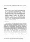 Research paper thumbnail of Money and general disequilibrium, Part I: Static economy