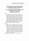 Research paper thumbnail of Analýza výskumov orientovaných na skupinovú arteterapeutickú intervenciu v oblasti sociability a reziliencie v období adolescencie