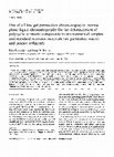 Research paper thumbnail of Use of off-line gel permeation chromatographynormal-phase liquid chromatography for the determination of polycyclic aromatic compounds in environmental samples and standard reference materials (air particulate matter and marine sediment)