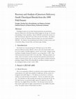 Research paper thumbnail of Recovery and Analysis of Jamestown Rediscovery South Churchyard Burials from the 1999 Field Season