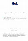 Research paper thumbnail of Integration of visual information for saccade production