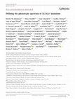 Research paper thumbnail of Defining the phenotypic spectrum of SLC6A1 mutations