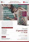 Research paper thumbnail of Opera prima - Presentazione del volume di Chiara Paniccia, I cantieri della Bibbia. Pittura e miniatura. Il dialogo tra parete e libro in Italia centro-meridionale (secoli XI-XIII), Roma, Campisano Editore, 2019.