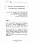 Research paper thumbnail of Experiencia de covariación a partir del recubrimiento de superficies