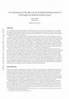 Research paper thumbnail of An examination of the eUect on the Icelandic Banking System of