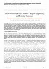 Research paper thumbnail of The Venezuelan Crisis: Maduro’s Regime Legitimacy and Potential Outcomes