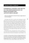 Research paper thumbnail of Experience, Poetry and Truth: On the phenomenology of Ernst Jünger’s The Adventurous Heart