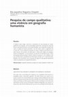 Research paper thumbnail of Pesquisa de Campo qualitativa Uma vivencia em Geografia Humanista