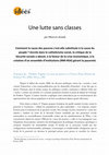 Research paper thumbnail of Une lutte sans classes. À propos de Frédéric Viguier, La cause des pauvres en France, Paris, Presses de Sciences Po, 2020.