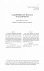 Research paper thumbnail of Las posibilidades de la democracia en la era del Internet