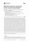 Research paper thumbnail of Health Risk Perceptions Are Associated with Domestic Use of Basic Water and Sanitation Services—Evidence from Rural Ethiopia