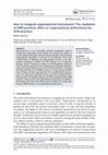 Research paper thumbnail of How to integrate organizational instruments? The mediation of HRM practices effect on organizational performance by SCM practices