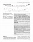 Research paper thumbnail of Distribución gen fimA de Porphyromonas gingivalis en pacientes chilenos con periodontitis crónica