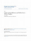 Research paper thumbnail of LQTS: Gender Differences and Mother-Son vs. Mother-Daughter